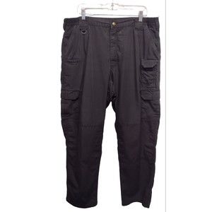 5.11 511 Tactical Series Cargo Work Pants Ripstop Black Mens 40x32 Elastic Waist